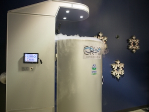 One of the cryo saunas at the newly opened Sports Cryotherapy of The Woodlands located at 8101 Kuykendahl, just north of the Alden Bridge Shopping Center.
